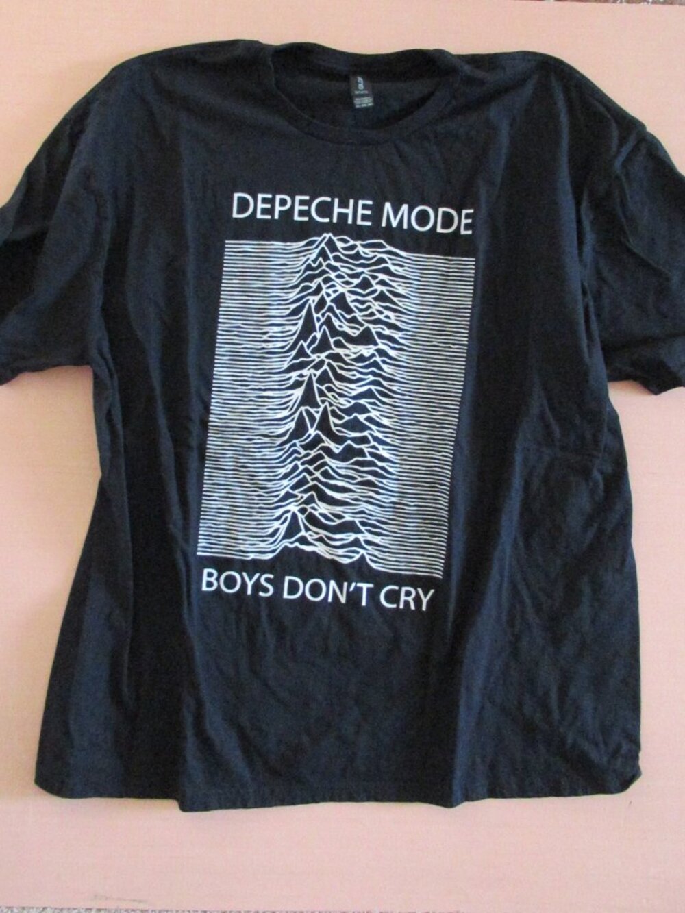 Depeche Mode Boys Don’t Cry Graphic Tee Black Gildan Softstyle 3XL